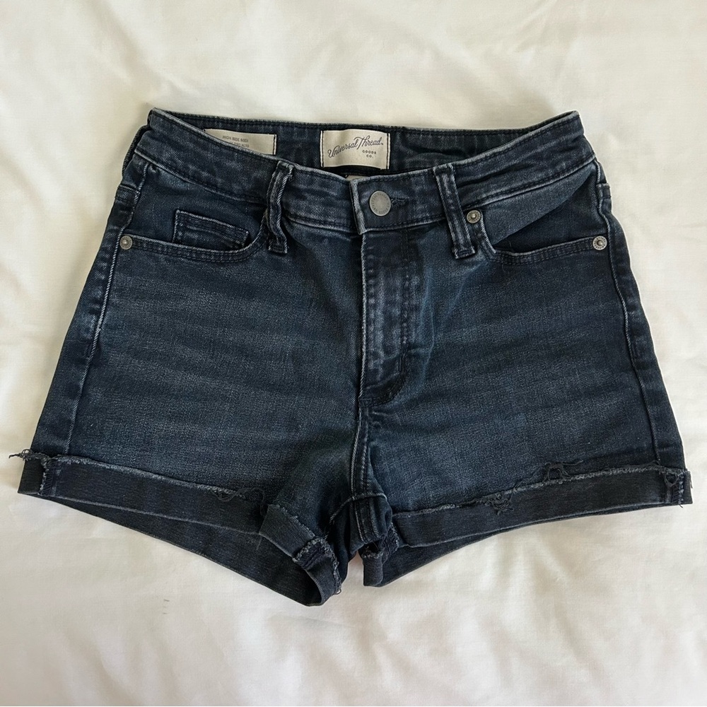 Universal Thread High Rise Midi Jean Shorts, 0/25R